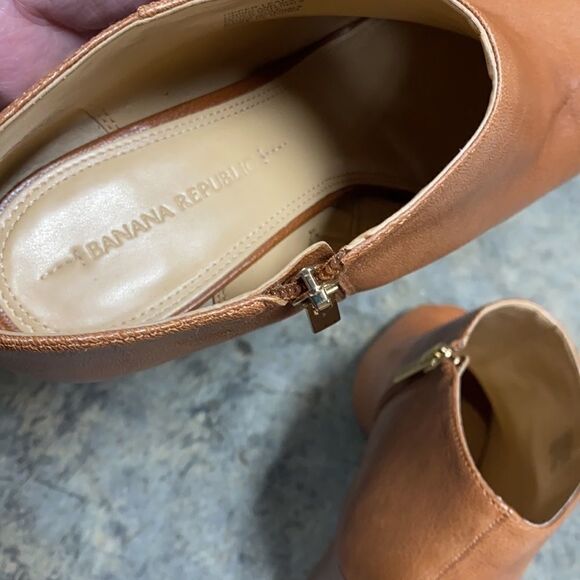 Banana Republic Delilah Tan Open Toe Ankle Bootie Size 8.5 - Picture 10 of 15